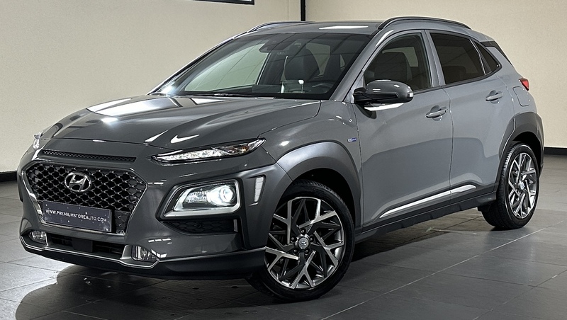 HYUNDAI KONA 1.6 HYBRIDE EXECUTIF 141 GPS CLIM AUTO CUIR CHAUF CARPLAY CAM 1E MAIN!